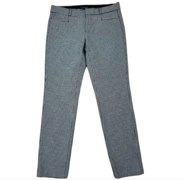 Banana Republic ~Woman Size 2~ White/Black Geometric Print Ankle Pants Sloan. - Picture 3 of 11